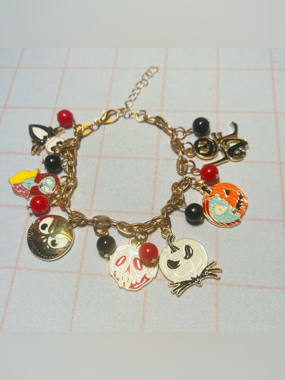 Nightmare Before Christmas Charm Dangle Bracelet